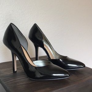 🔥HP! BCBG Paris Jaze Patent Black D’orsay Heels.